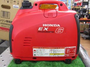 HONDA EX6 ポータブル発電機 赤 小型、軽量の新世代発電機「EX6」を新