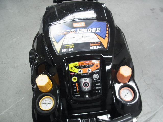 ▽【引取限定】MAX エアコンプレッサー AK-HL1230EZ 常圧 高圧【下関店 